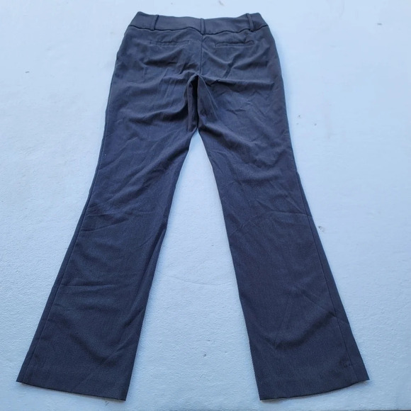 Apt 9 sz 4 Women's Trousers Slight Flare Grey Twill Wide Belted Stretch Waist - Picture 5 of 9